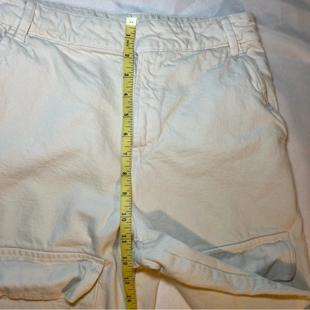 Zara Women’s‎ Ivory Cargo Pants Pockets 90’s Y2K Women’s Size XS - Picture 13 of 16